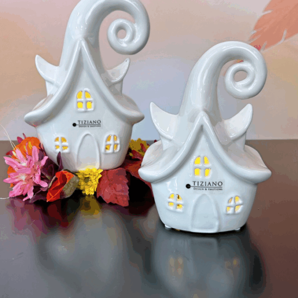 Deko Haus Avalon LED creme-weiß