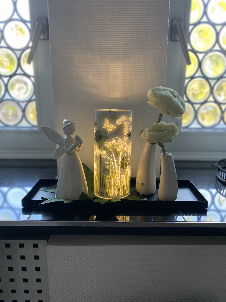Dekoset Legri mit Fee Aria und LED Licht Aurora