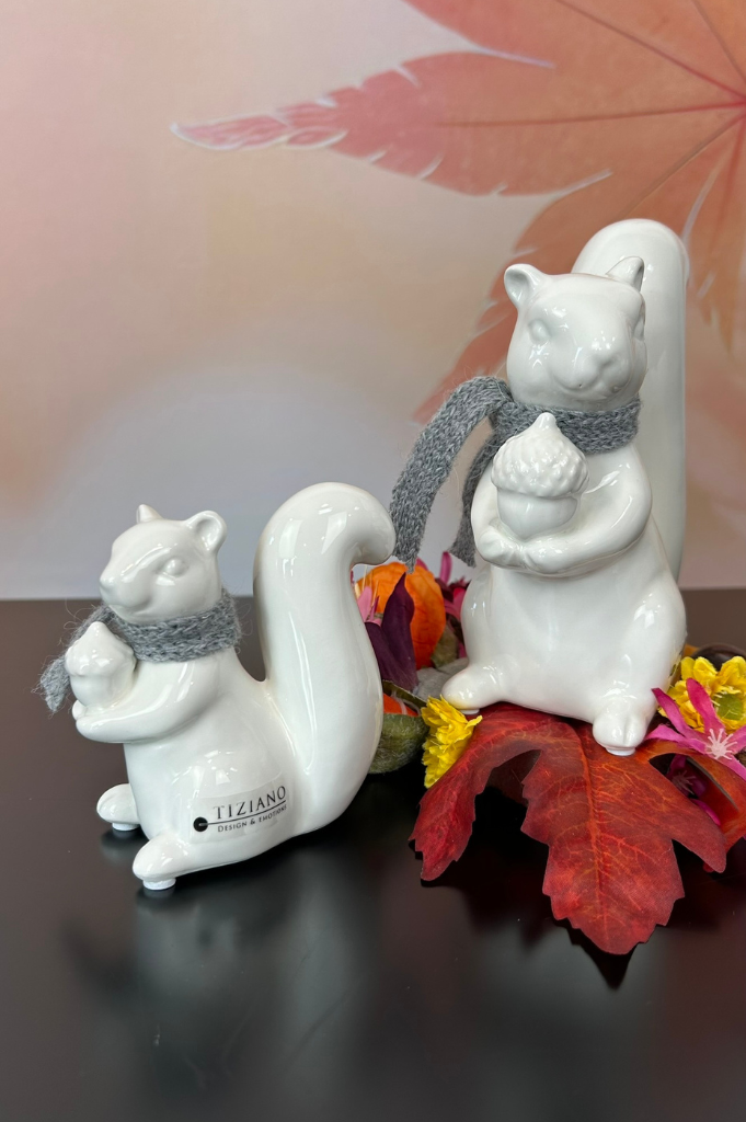 Deko Eichhörnchen Robert creme-weiß – Bild 4