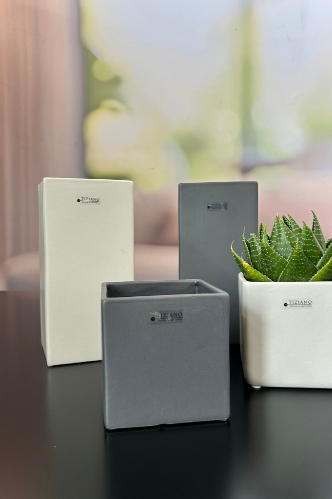 Kübel Ascoli creme-weiß – Bild 3