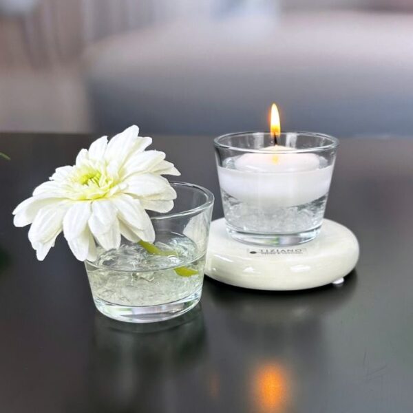Dekolicht Lumina creme mit Glaskübel Visco