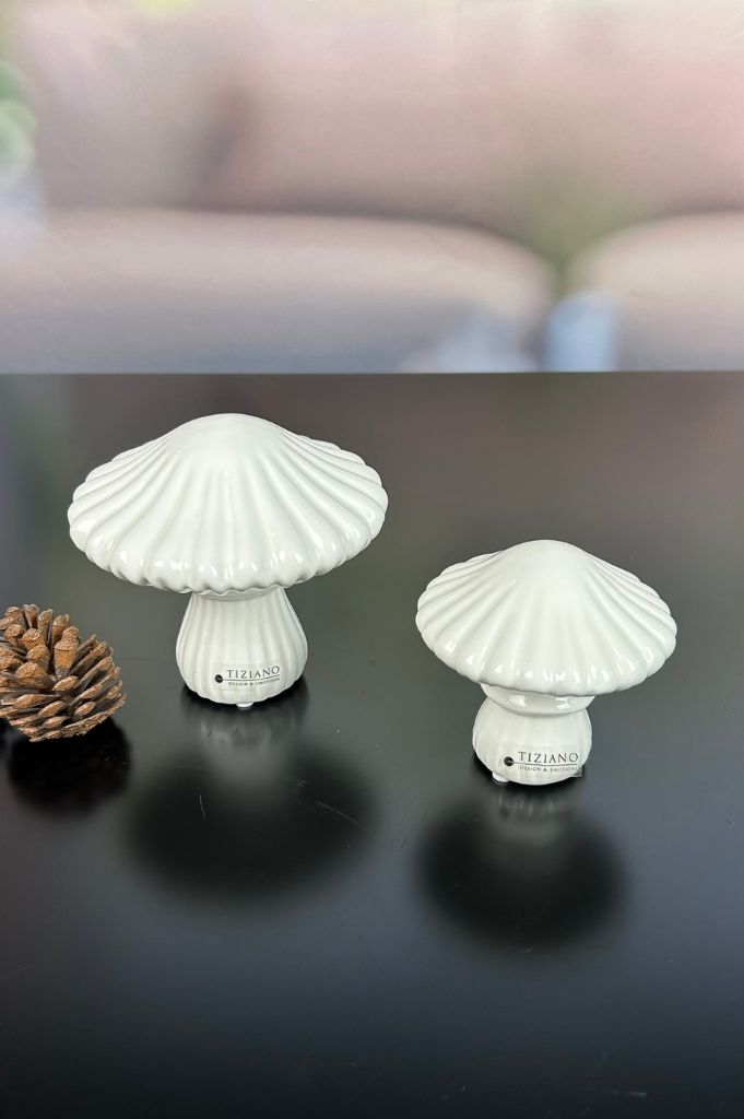 Deko Pilz Ostuni geriffelt