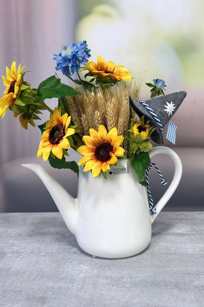 Giesskanne Ravello creme-weiß