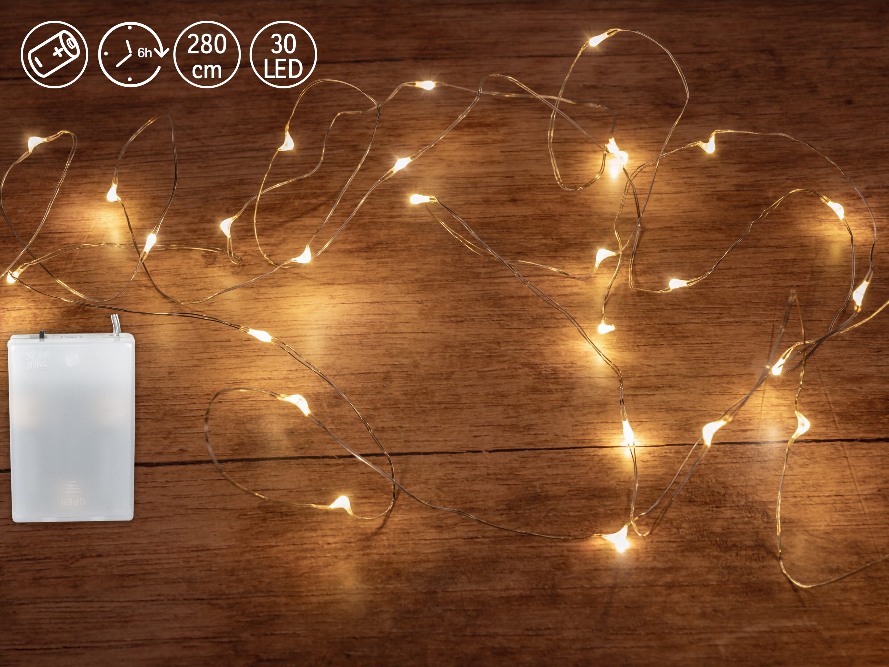 Lichtgirlande 280cm mit 30 LEDs