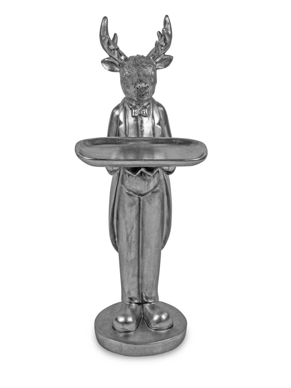 Deko Büste Hirsch 45 klassik silber