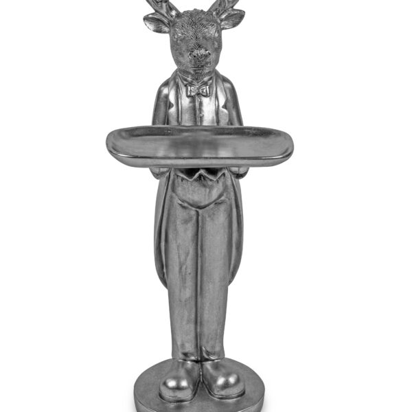 Deko Büste Hirsch 45 klassik silber