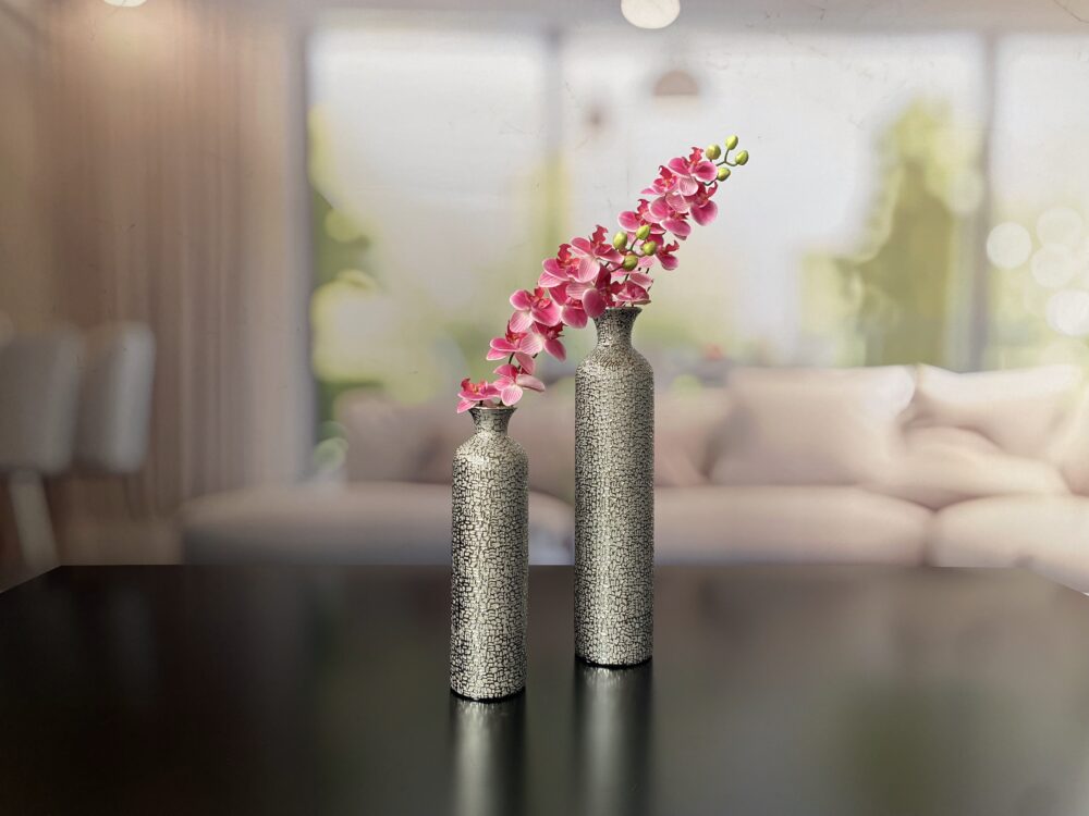 Vasen Helsinki grau-silber – Bild 2