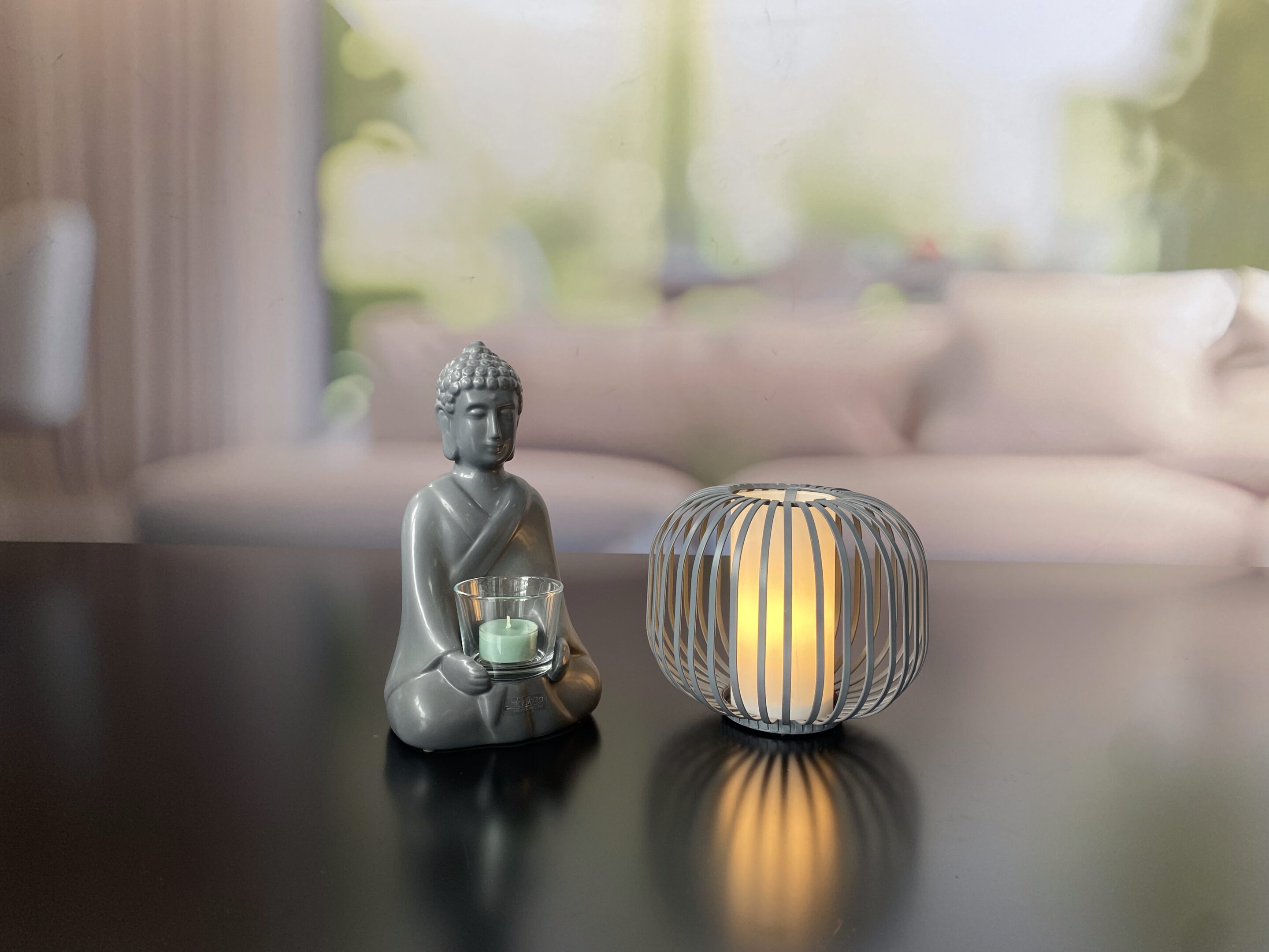 Deko Shiva m.Visco Glas anthrazit – Bild 3