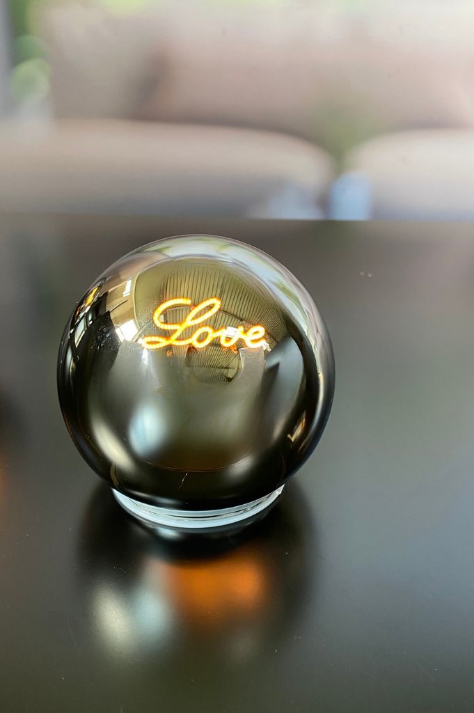 3er Set Lichtkugeln LED 12cm mit Schrift – Bild 5