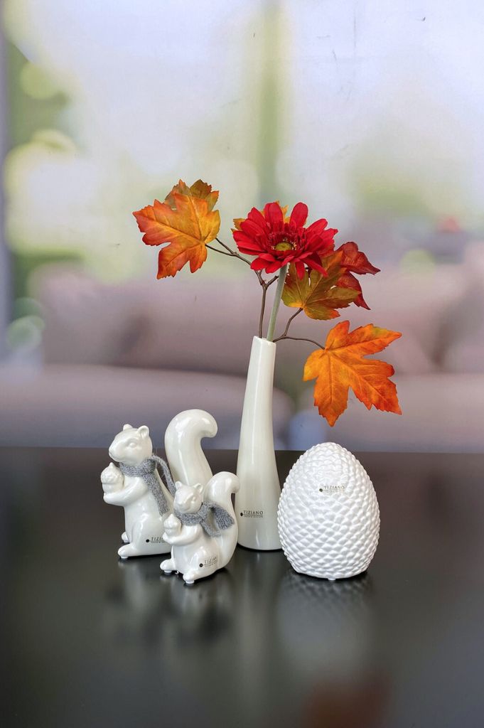 Dekoset Vase Suri+Eichhörnchen Robert+Pinia