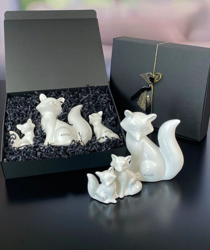 Geschenkbox L mit Deko Fuchs Roxy