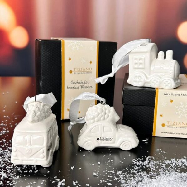 3er Set Weihnachtshänger "Cars" in Geschenkkartons