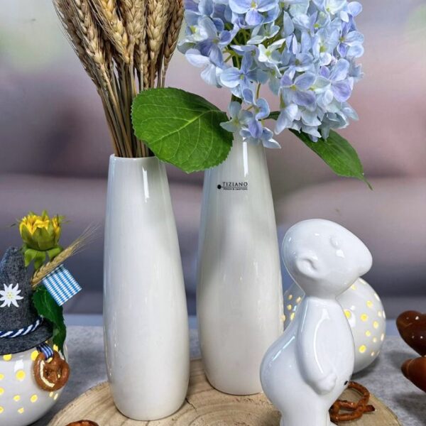 Vase Manioli ceme-weiß
