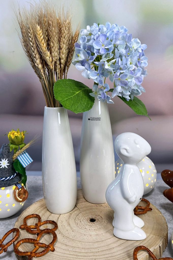 Vase Manioli ceme-weiß