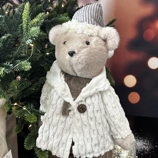 Deko Teddy stehend farbig
