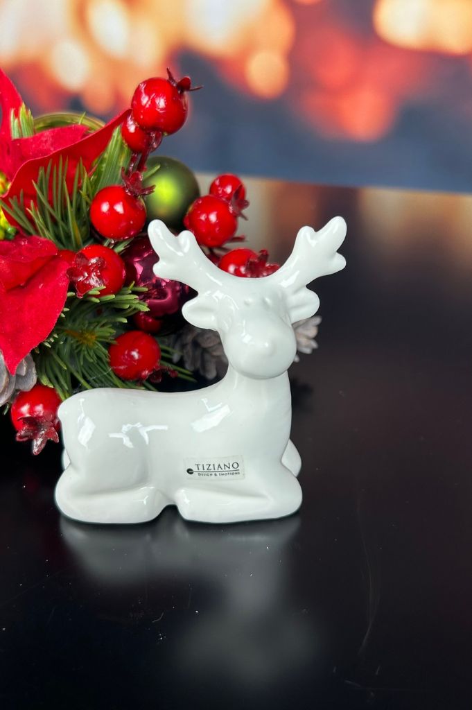 Deko Rentier Lars sitzend creme-weiß – Bild 3