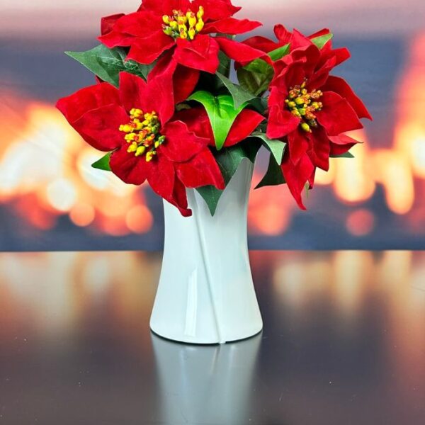 Vase Mondavio creme-weiß