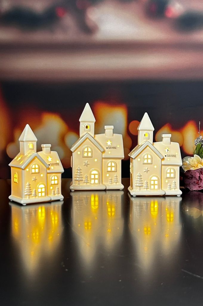 Deko Kirche Spirito LED creme-weiß – Bild 3