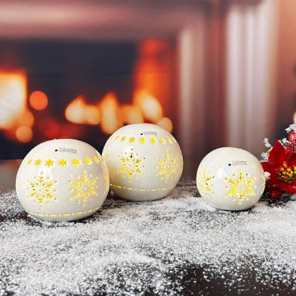 Deko Lichtkugel Splendore LED creme-weiß