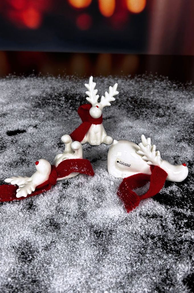 3er Set Rudolph 9cm unverpackt