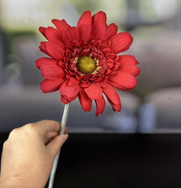 Dekoblume Gerbera rot (amarant)