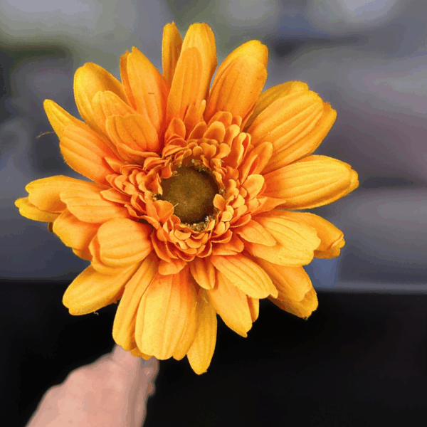 Dekoblume Gerbera groß orange