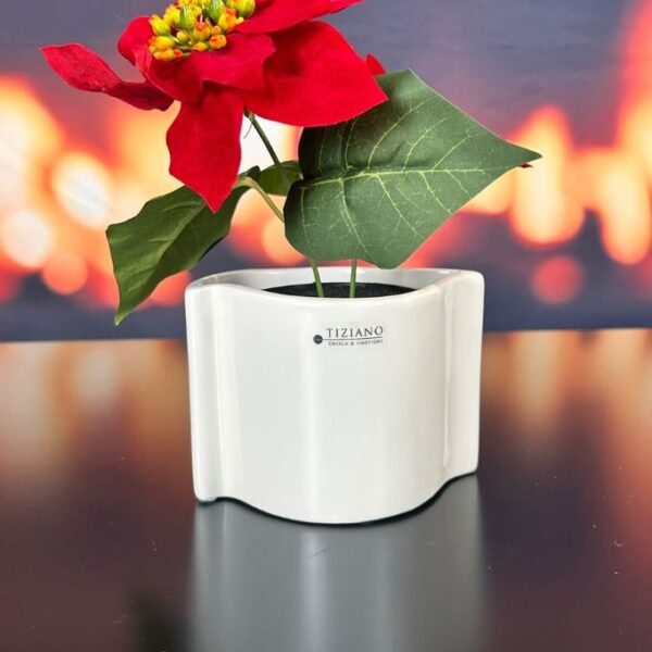 Kübel Locana creme-weiß