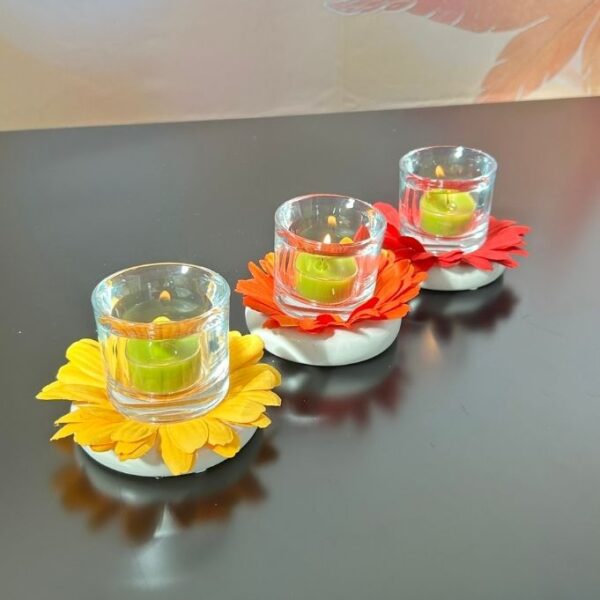 Dekoset Licht Lumina mit Marit Glas+Gerbera