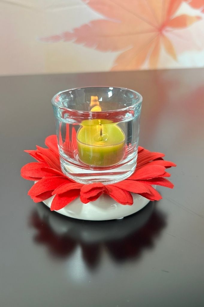 Dekoset Licht Lumina mit Marit Glas+Gerbera – Bild 4
