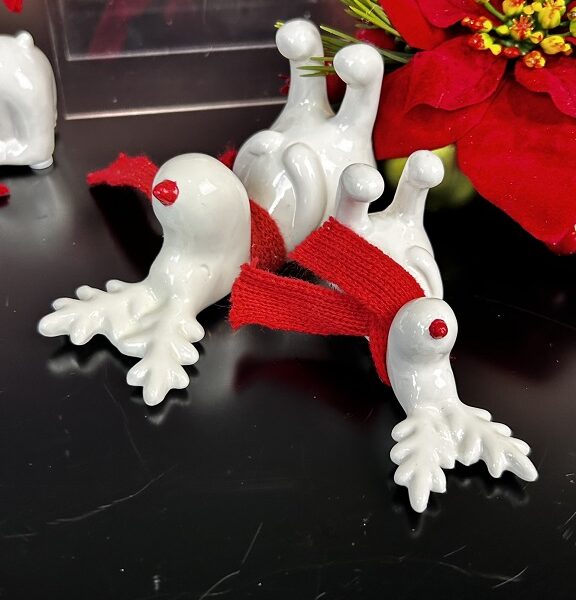 Rentier Rudolph liegend dekoriert