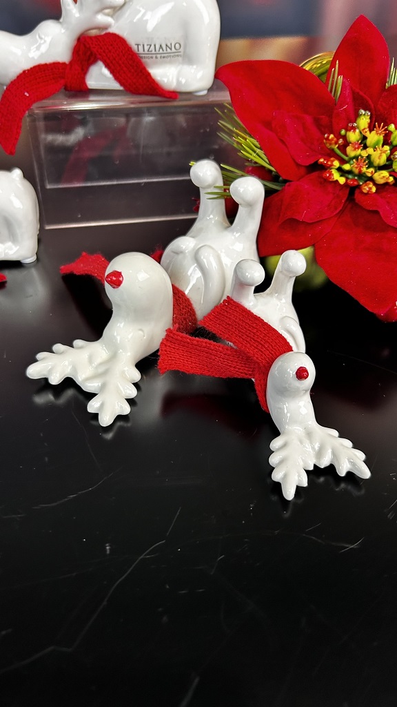 Rentier Rudolph liegend dekoriert