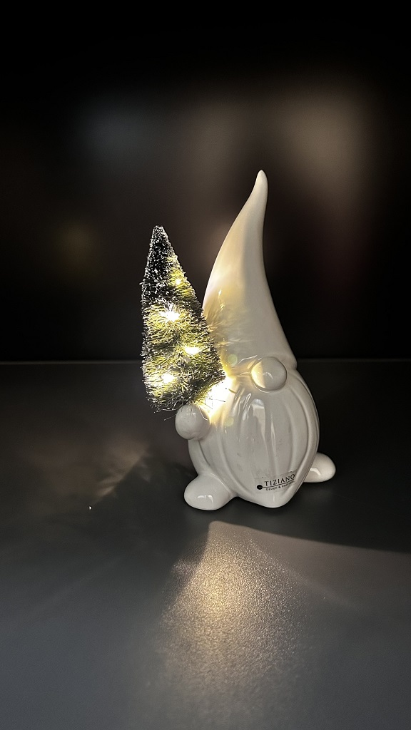 Deko Santa Stefano mit Baum LED creme-weiß – Bild 3