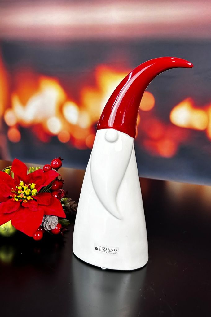 Deko Santa Alberto rot/creme-weiß – Bild 3
