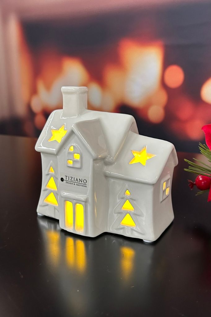 Deko Haus Pedaso LED creme-weiß – Bild 4
