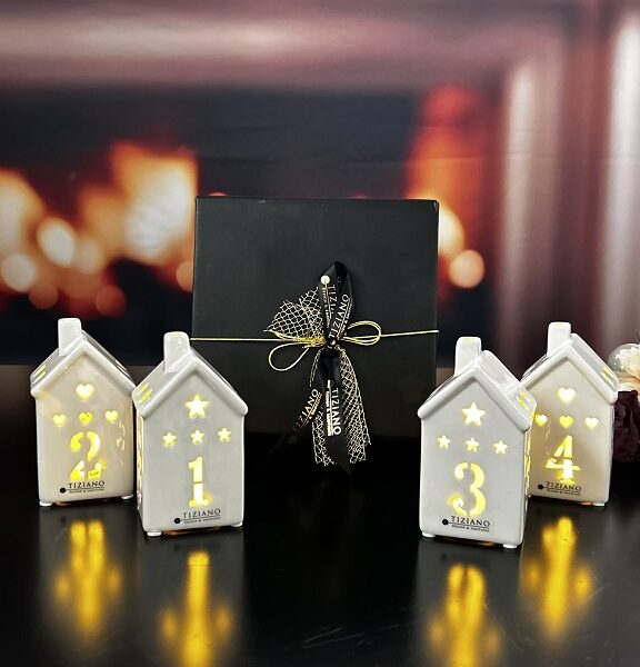 VORVERKAUF 4er Haus Marana LED im Geschenkkarton