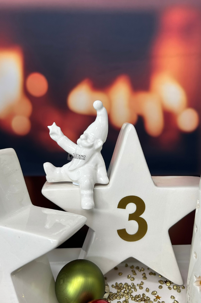 Dekoset Advent Metallschale Legri mit Stern Cometa+Tinello – Bild 3