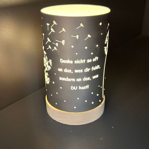 Dekolicht Denke nicht so oft 15cm anthrazit