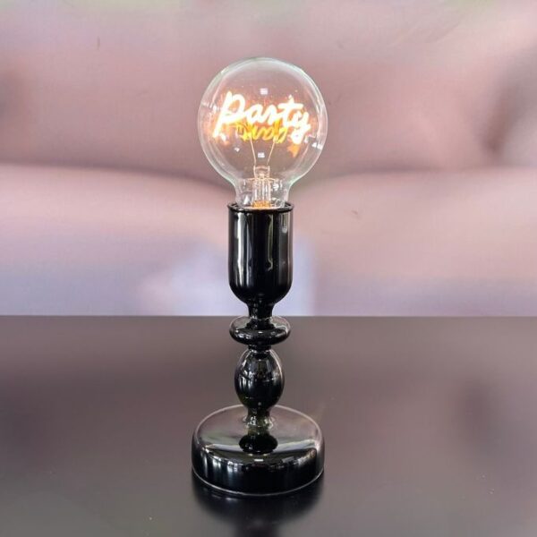 Dekolicht Savazza 27cm Glas schwarz Motiv Party