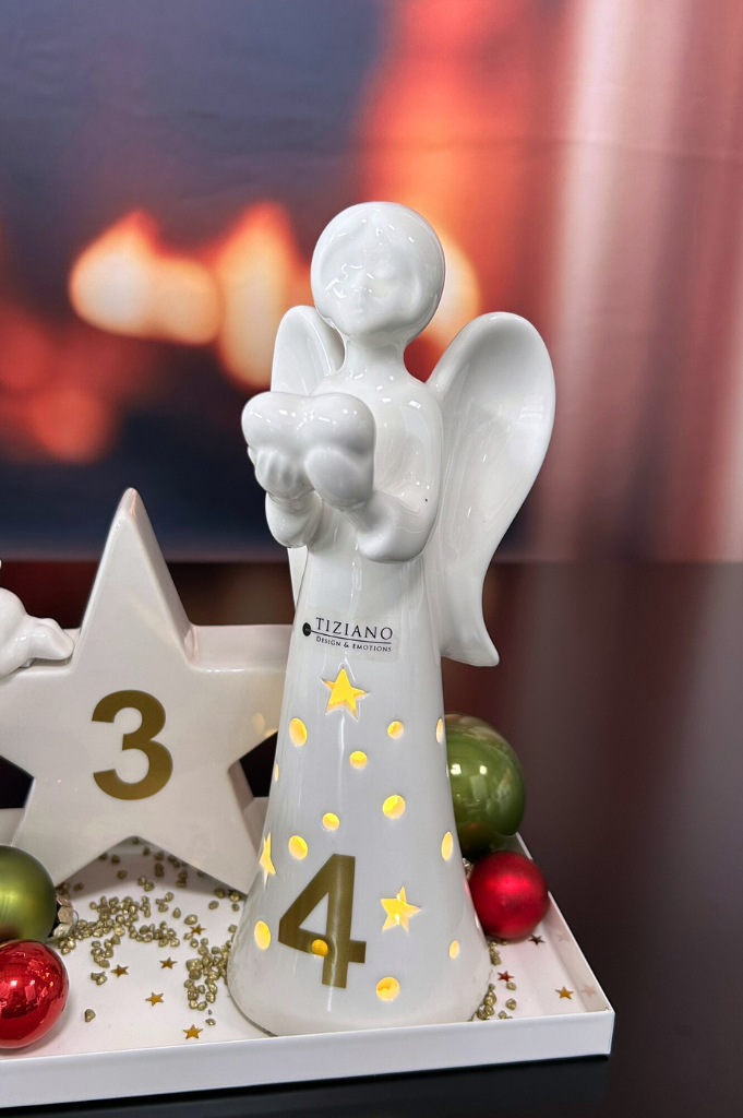 Dekoset Advent Metallschale Legri mit Stern Cometa+Laila – Bild 4