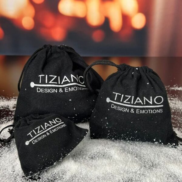 Geschenksäckchen schwarz Stoff in 3 Größen (ohne Inhalt)