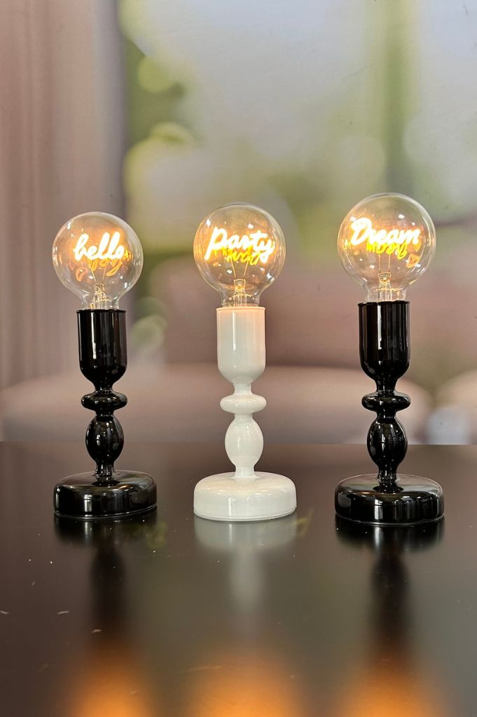 Dekolicht Savazza 27cm Glas schwarz Motiv Party – Bild 3