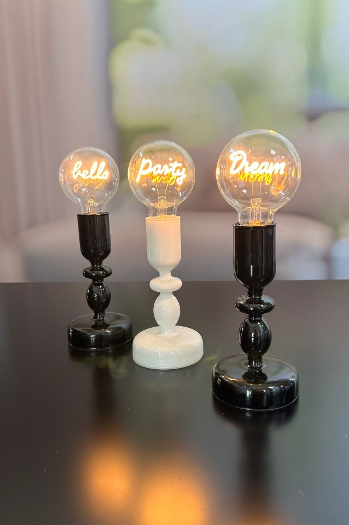 Dekolicht Savazza 27cm Glas schwarz Motiv Party – Bild 5