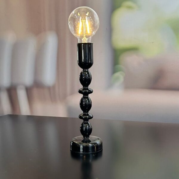 Dekolicht Savazza LED 37cm Glas schwarz