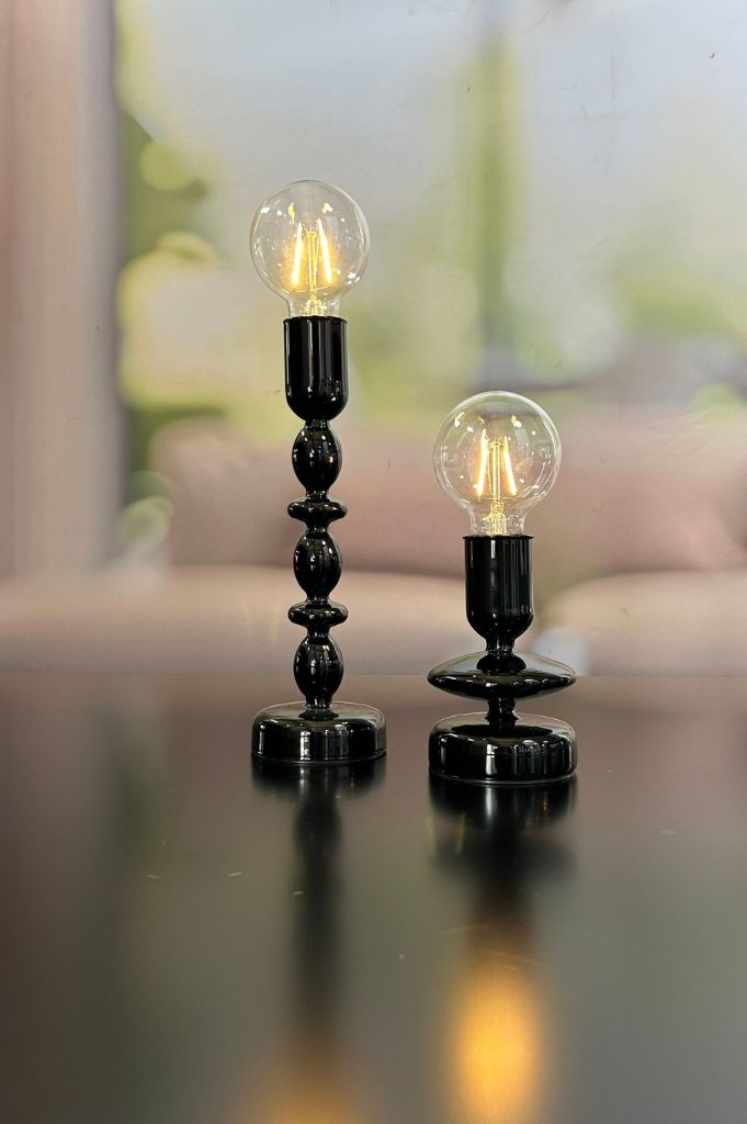 Dekolicht Savazza LED 23,5cm Glas schwarz – Bild 3