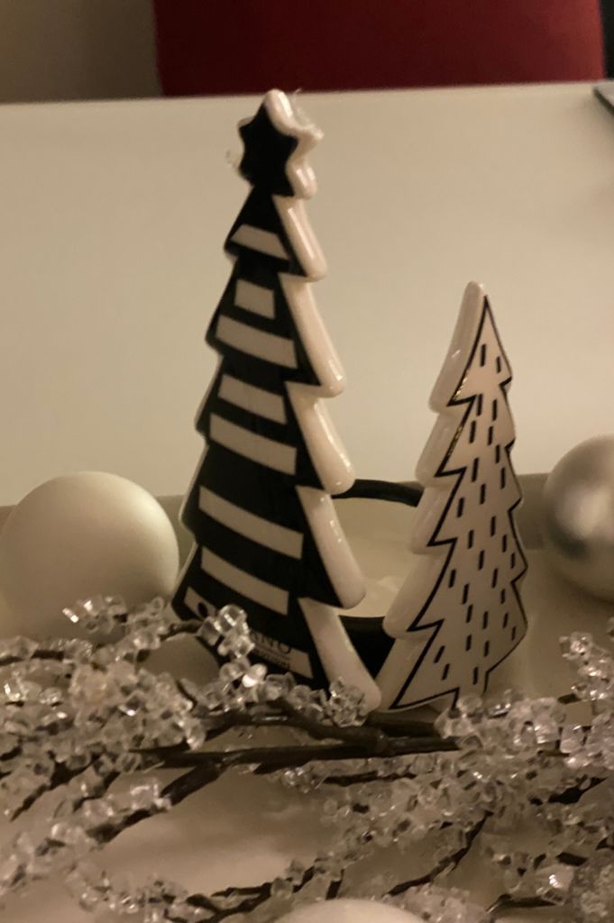 Deko Teelicht Piccolumi mit Bäumen schwarz/creme-weiß – Bild 5