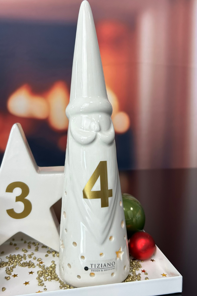 Dekoset Advent Metallschale Legri mit Stern Cometa+Tinello – Bild 4