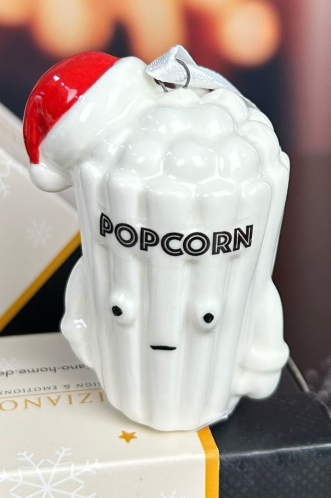 Deko Baumhänger Popcorn Corny 7cm dekoriert – Bild 2