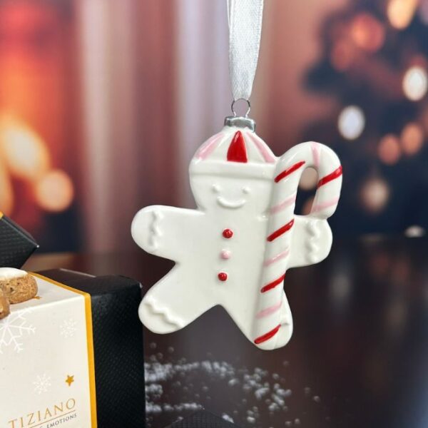 Deko Baumhänger Lebkuchen Fred 7,5cm dekoriert