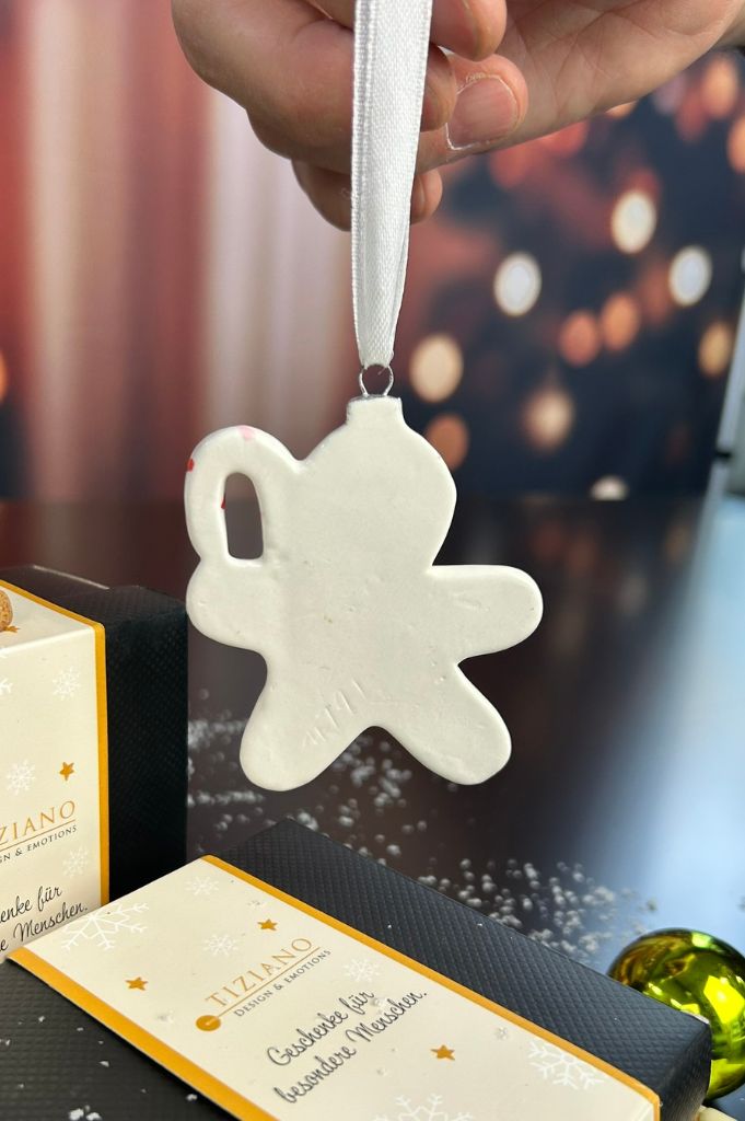 Deko Baumhänger Lebkuchen Fred 7,5cm dekoriert – Bild 3
