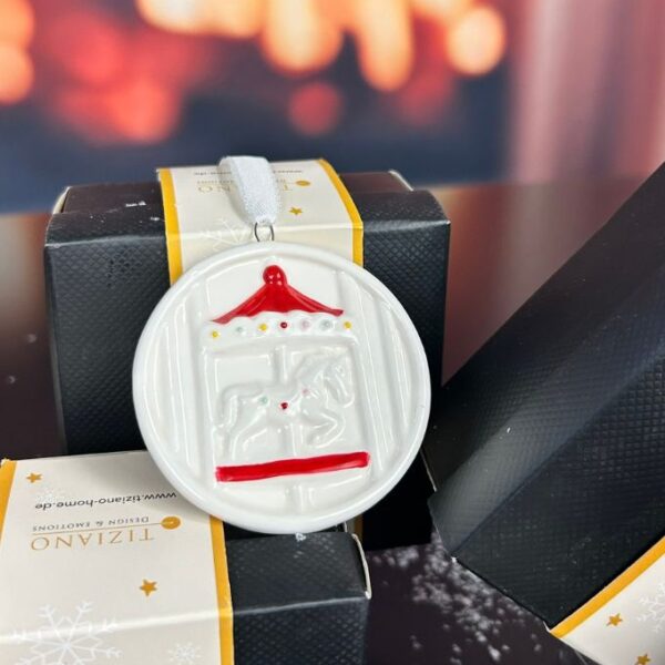 Deko Baumhänger Karussell Ikarus 7,5cm dekoriert